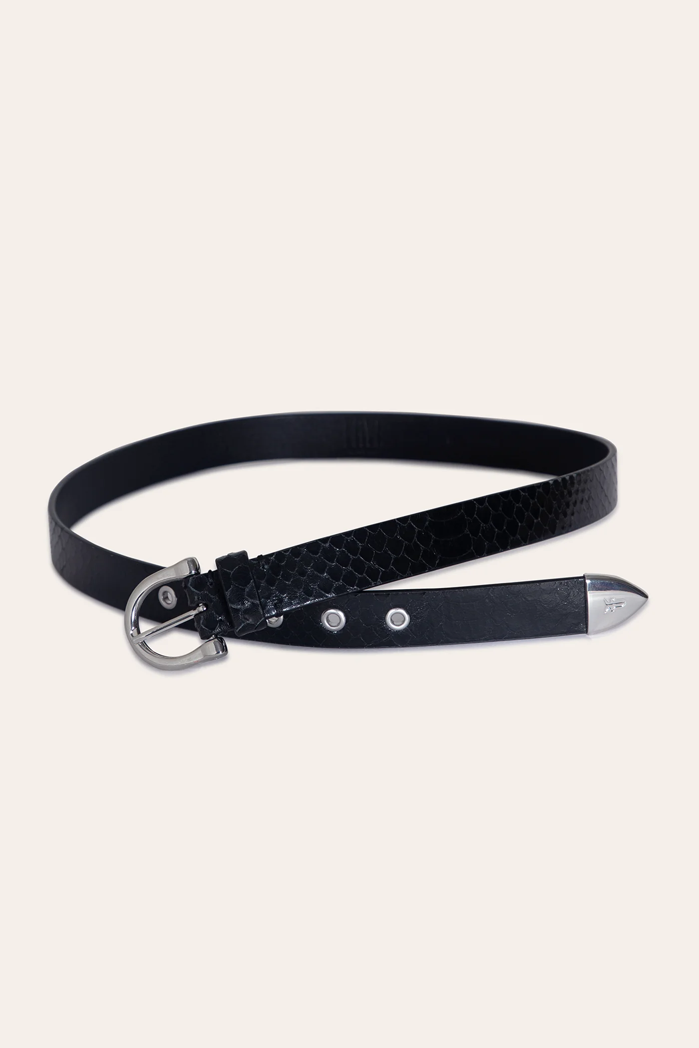 25 Mm Horseshoe Buckle Belt With Python - Image 2