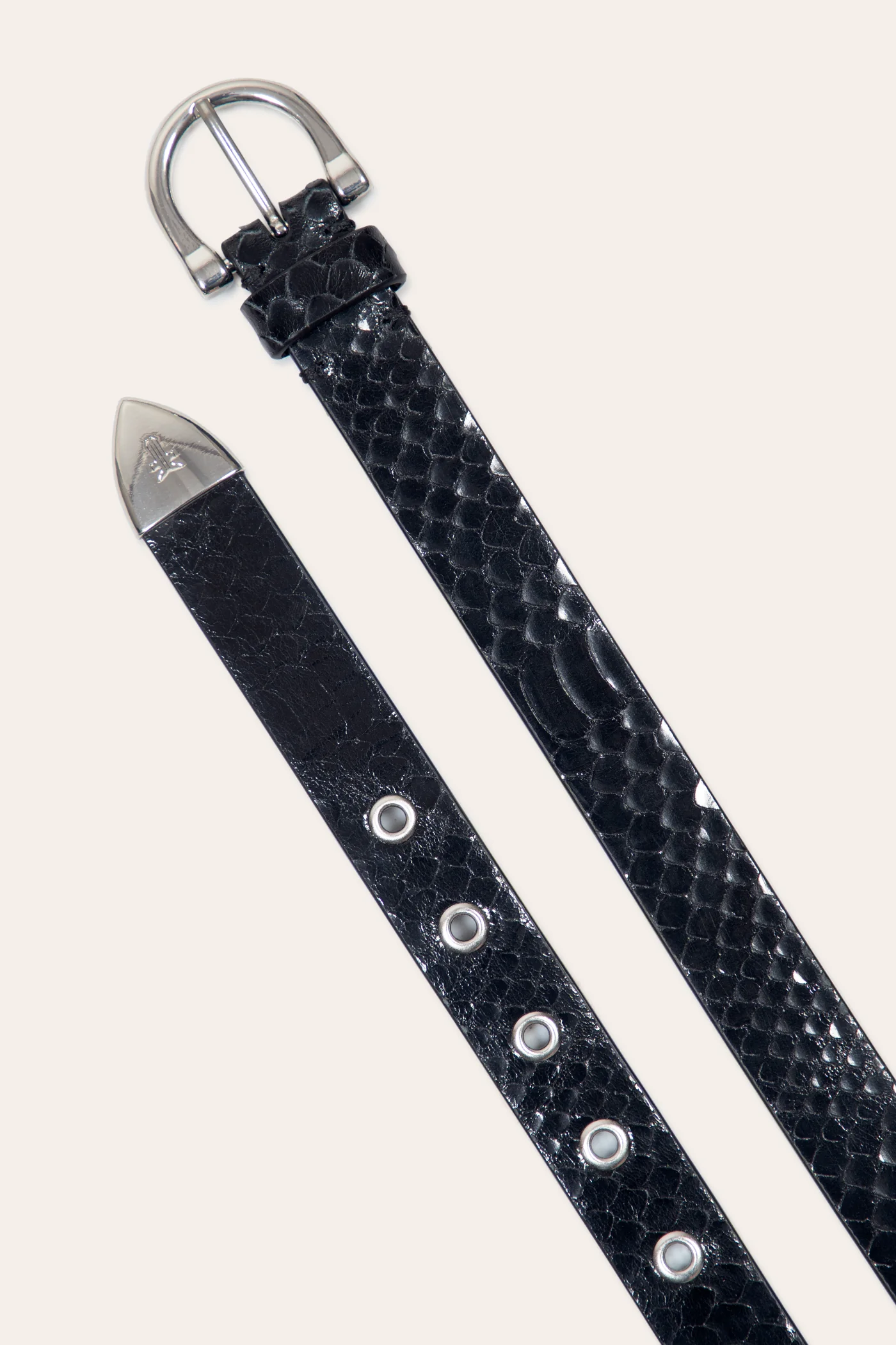 25 Mm Horseshoe Buckle Belt With Python - Image 3