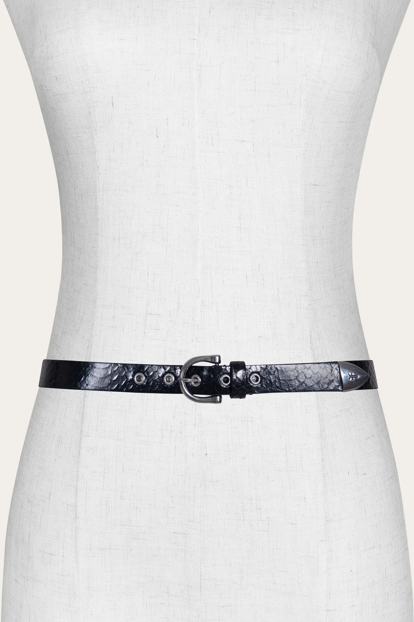 25 Mm Horseshoe Buckle Belt With Python - Image 4