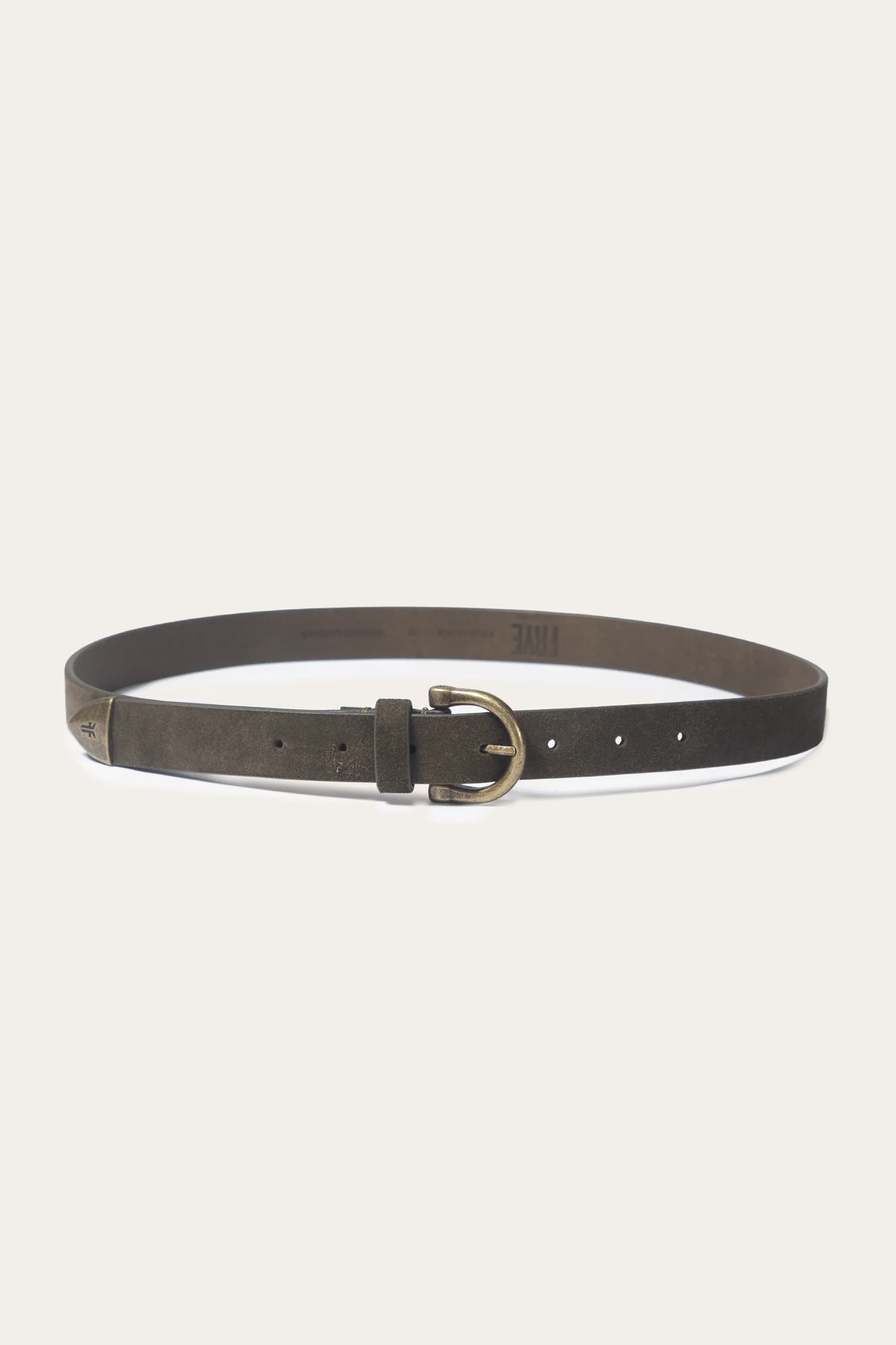 25mm Suede Horseshoe Buckle Belt