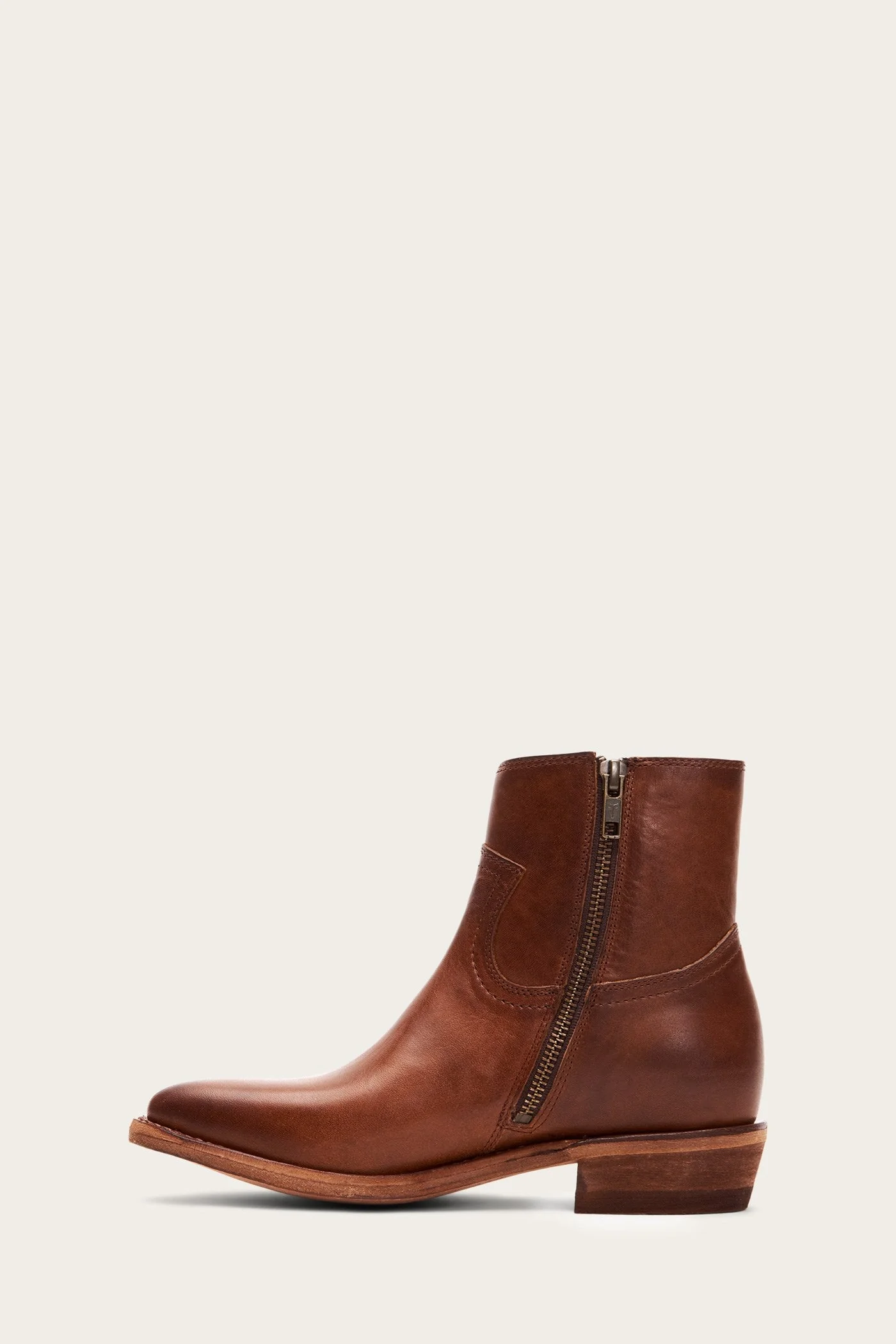 Billy Inside Zip Bootie - Caramel / 7.5 - Pre-Loved - Image 3