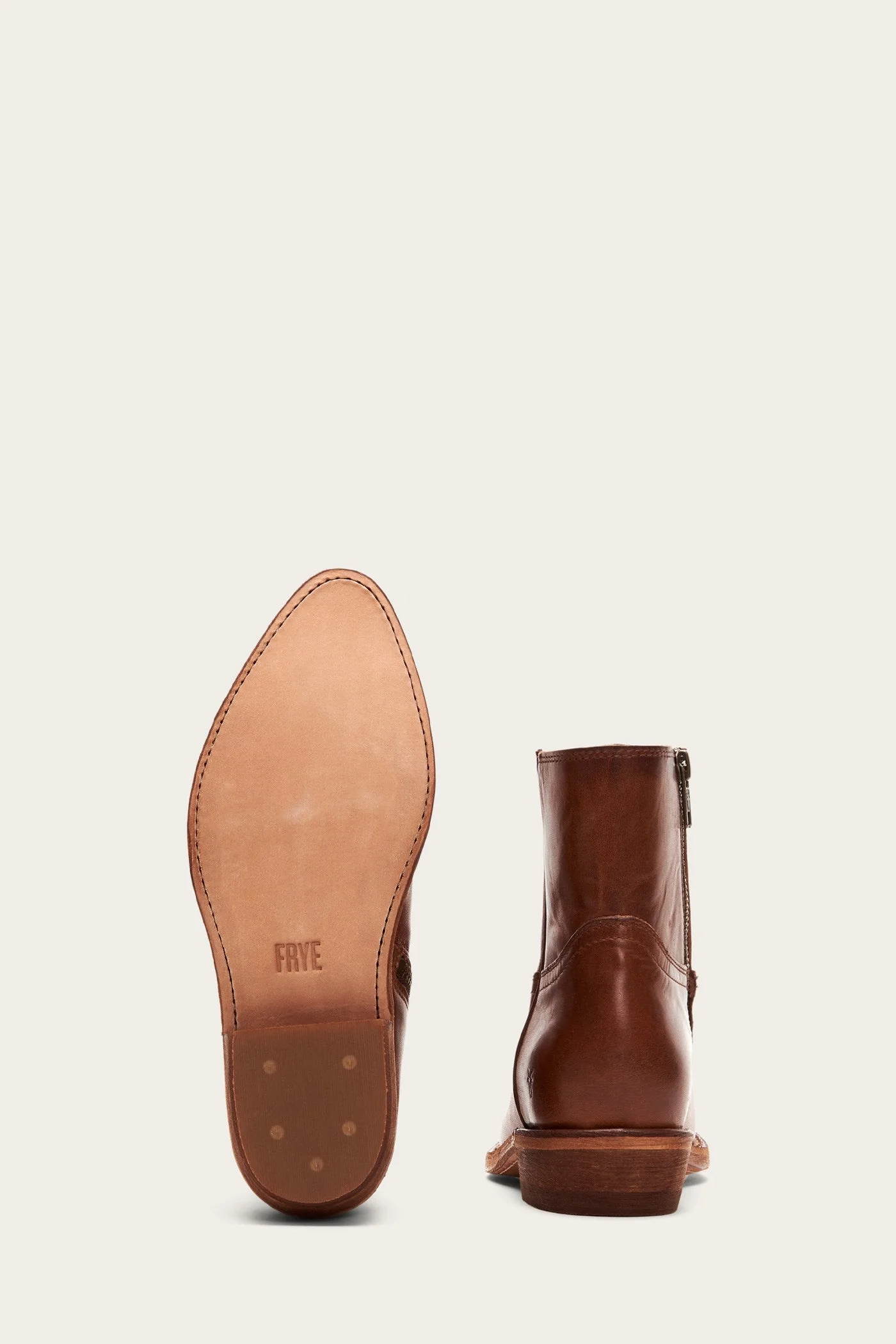 Billy Inside Zip Bootie - Caramel / 7.5 - Pre-Loved - Image 4