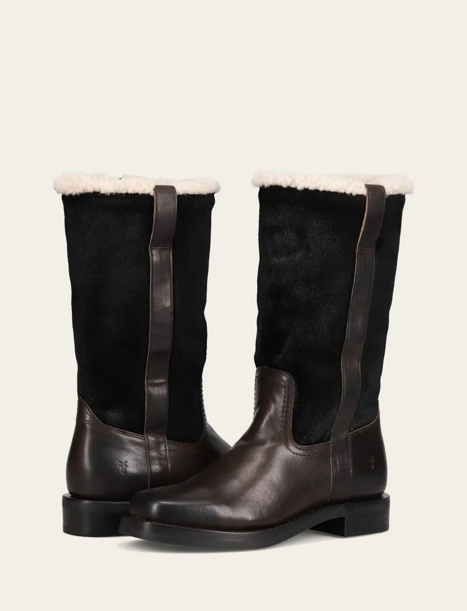 Campus Low Heel Mid Shearling Boot - Image 4