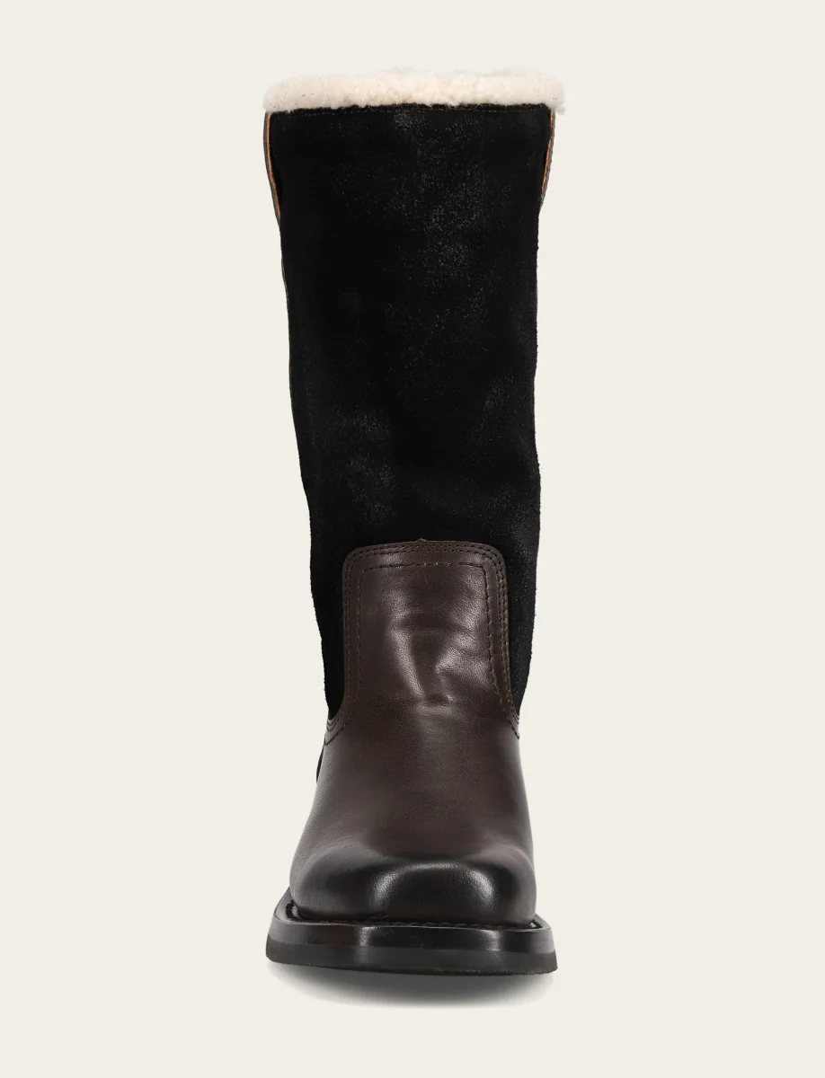Campus Low Heel Mid Shearling Boot - Image 5