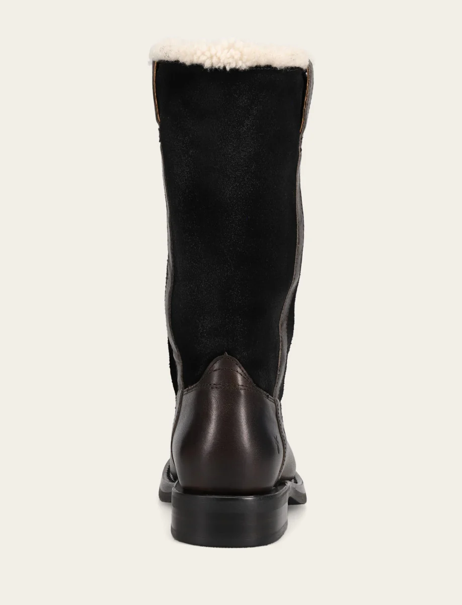 Campus Low Heel Mid Shearling Boot - Image 6