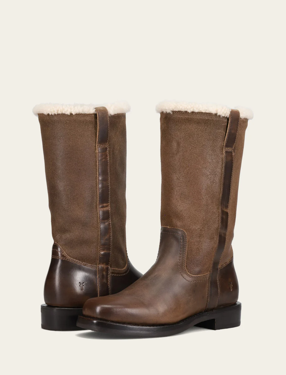 Campus Low Heel Mid Shearling Boot - Image 4