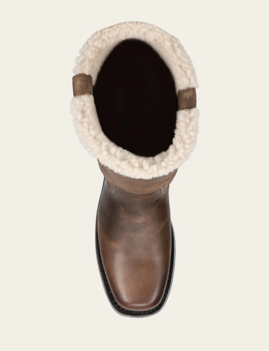 Campus Low Heel Mid Shearling Boot - Image 7