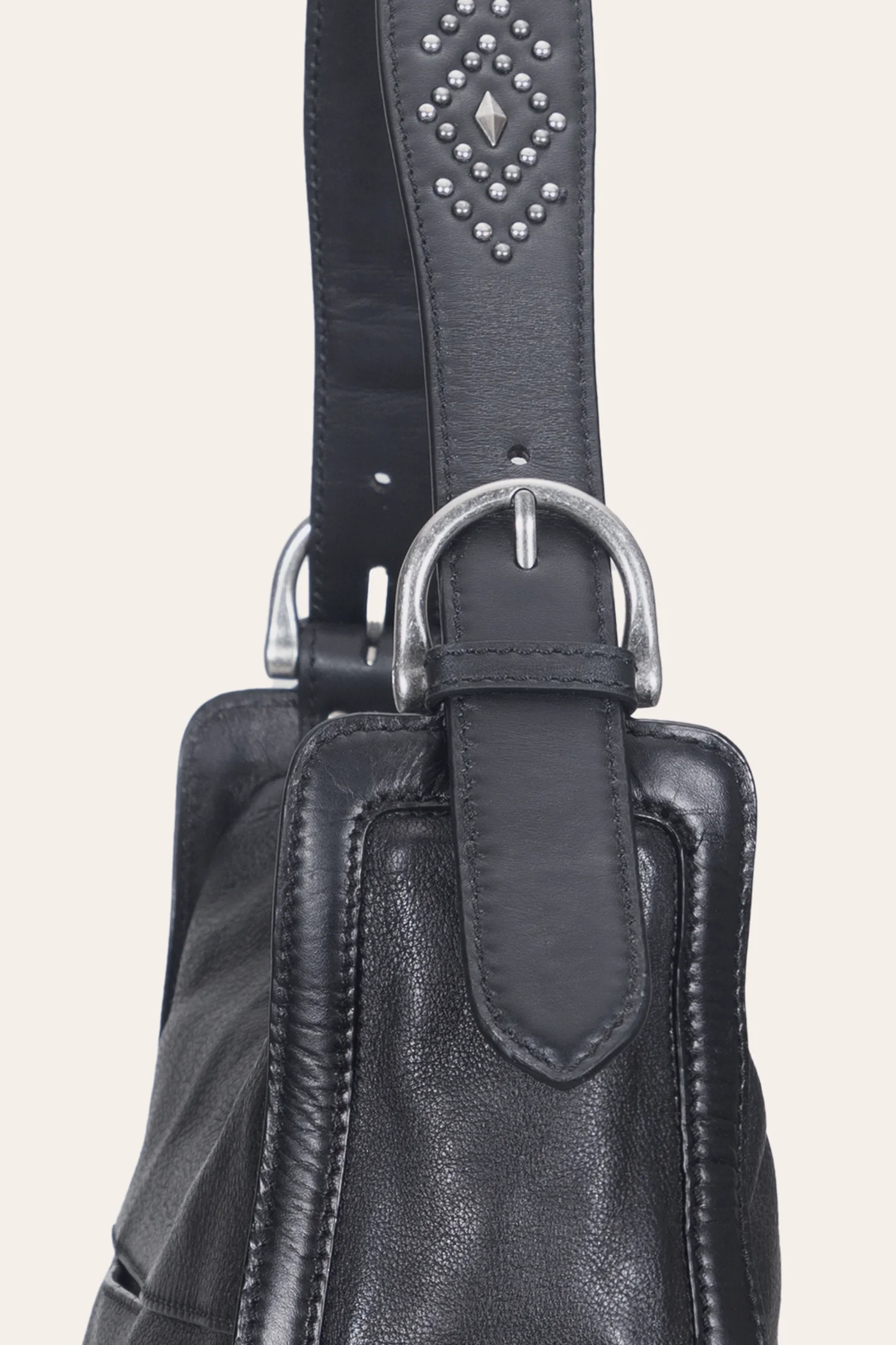 Carla Studded Hobo - Image 7