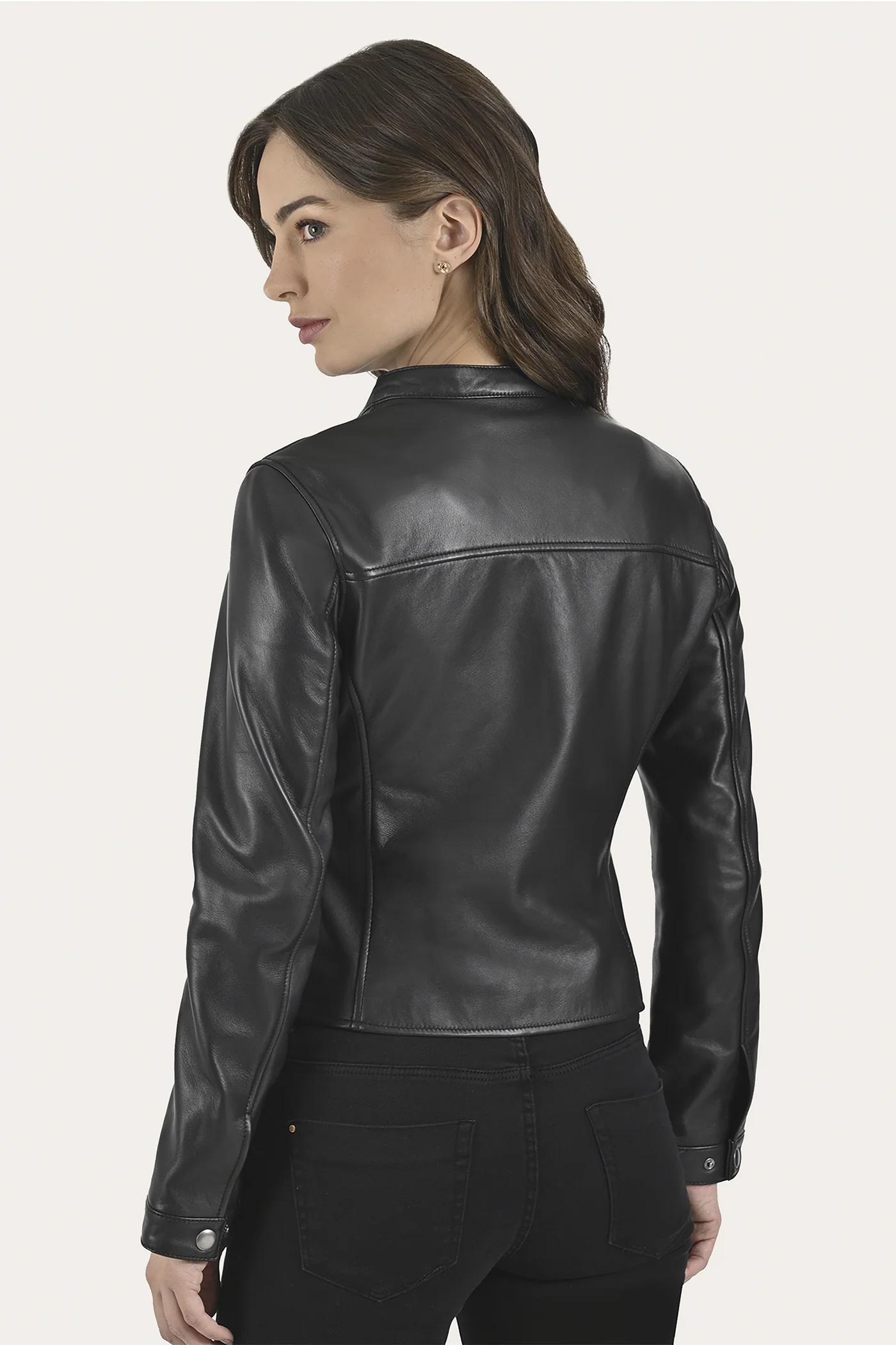 Heathe Leather Jacket - Image 2