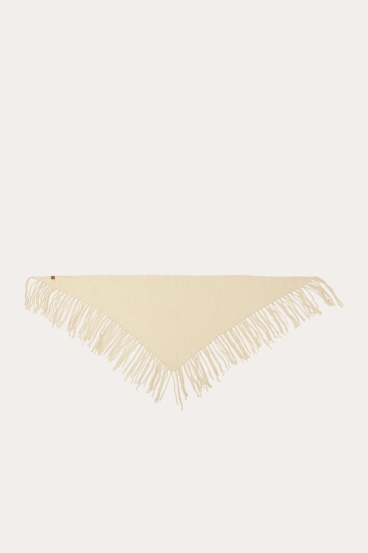 Long Fringe Triangle Scarf - Image 2