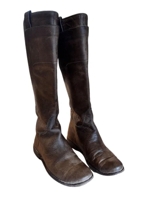 Paige tall riding boot / Gray - Pre-Loved - Image 2