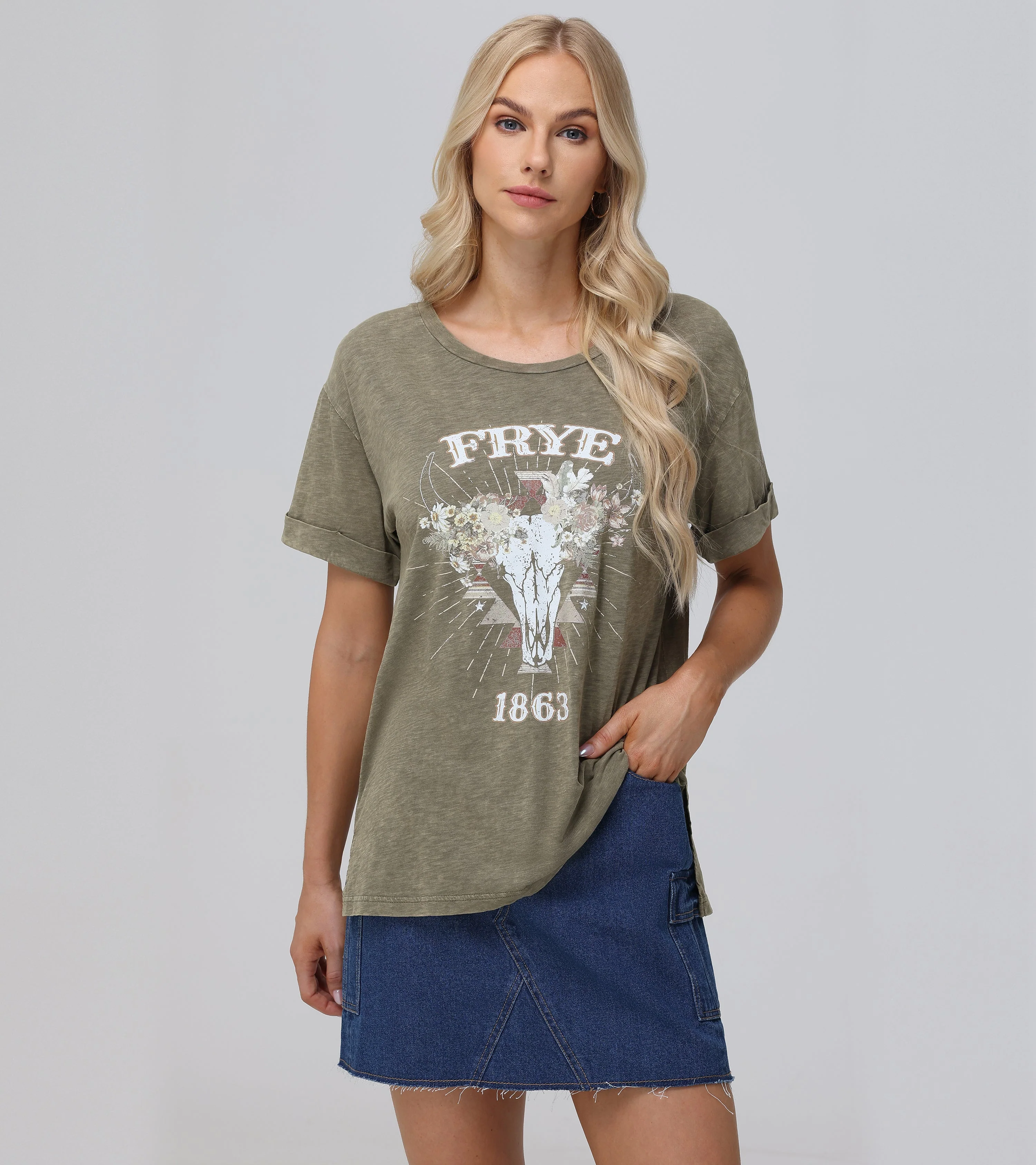 Rolled Cuff Graphic Tee - Pre-Loved - Image 10