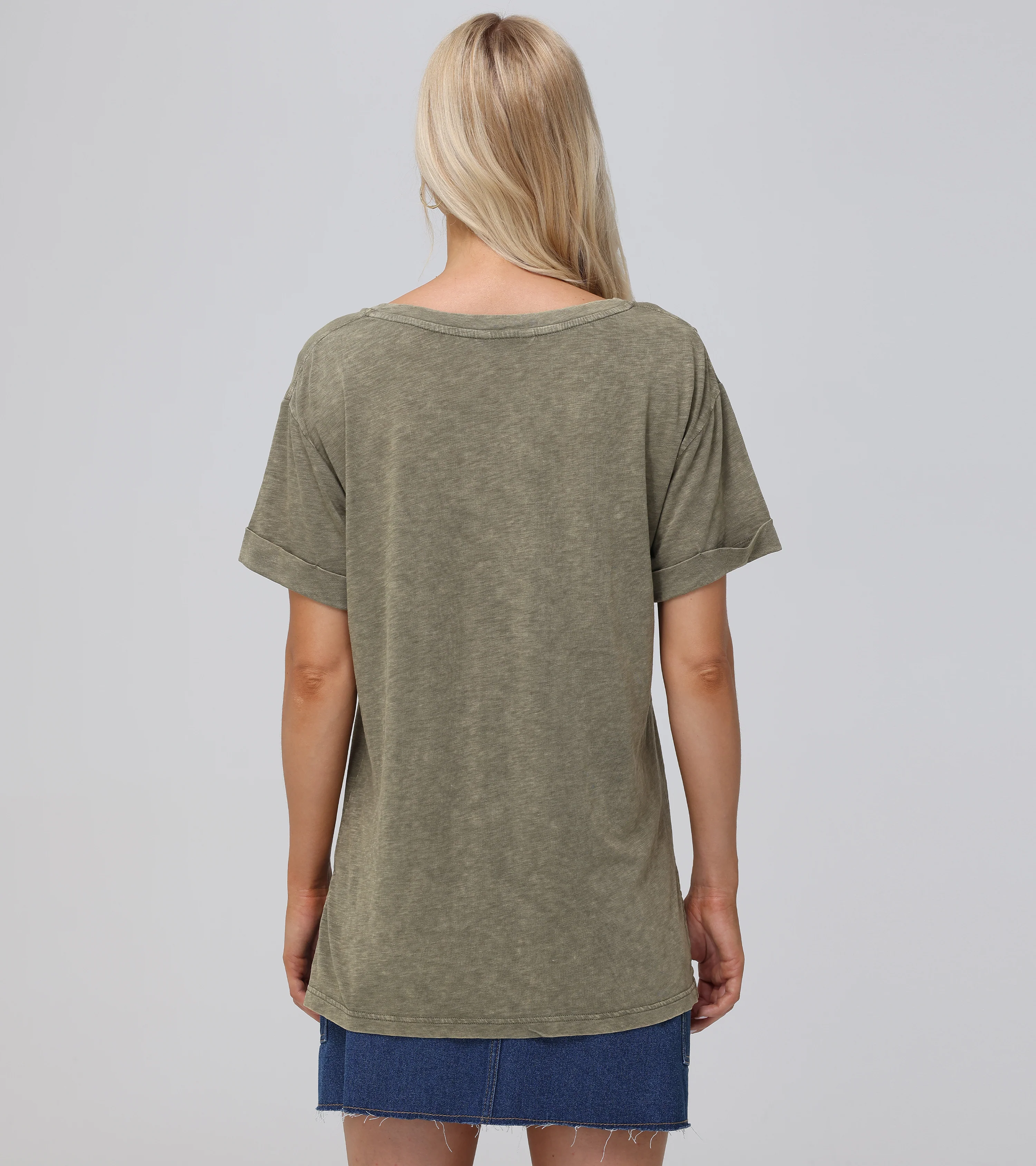 Rolled Cuff Graphic Tee - Pre-Loved - Image 3