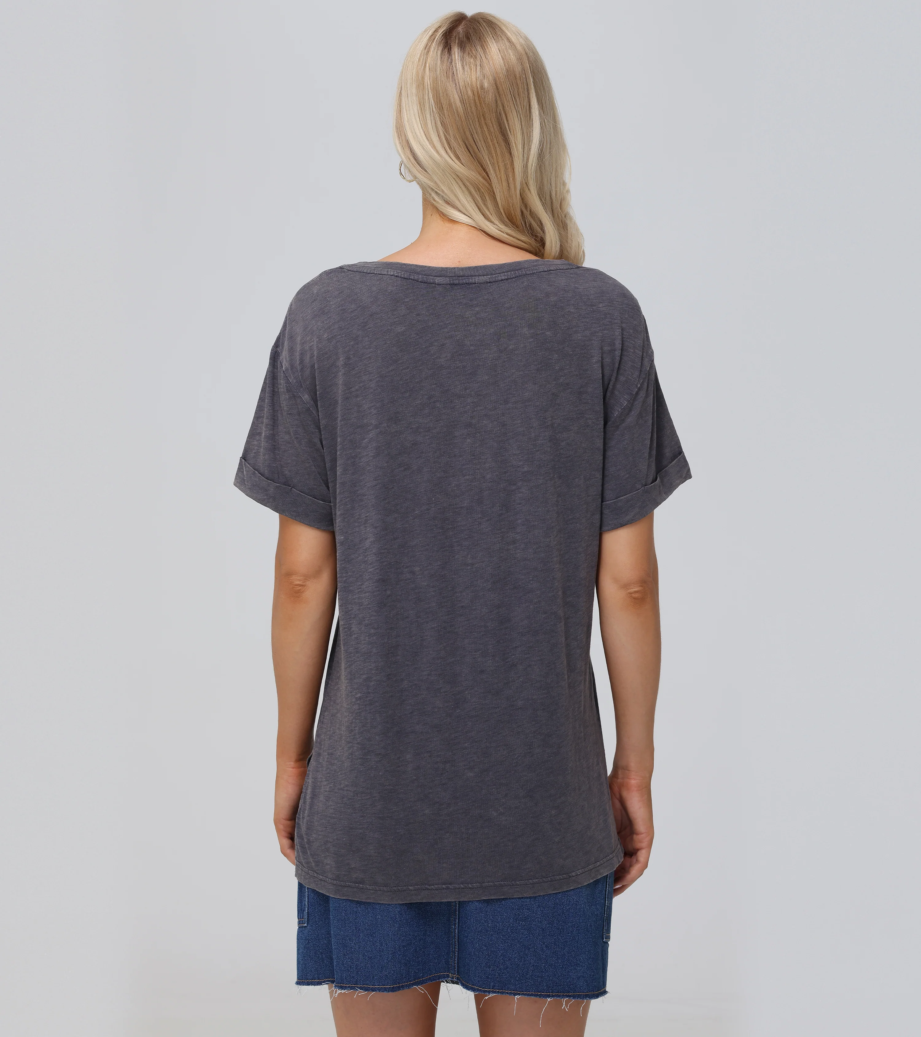 Rolled Cuff Graphic Tee - Pre-Loved - Image 7