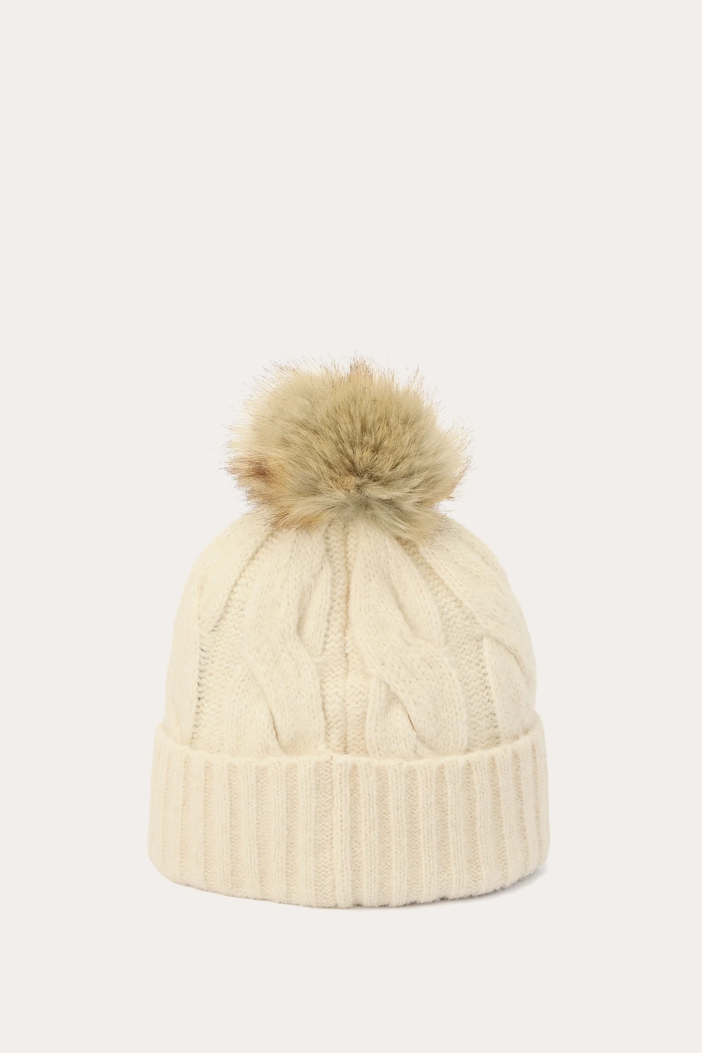 Wide Cable Cuff Hat - Image 3