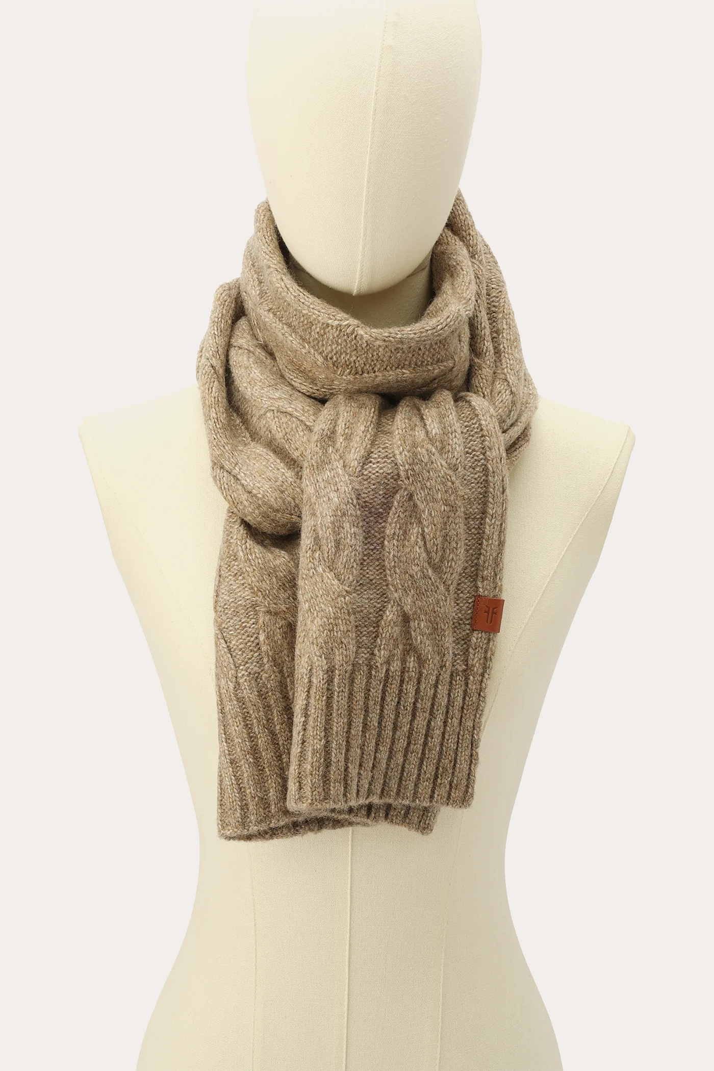 Wide Cable Scarf - Image 5